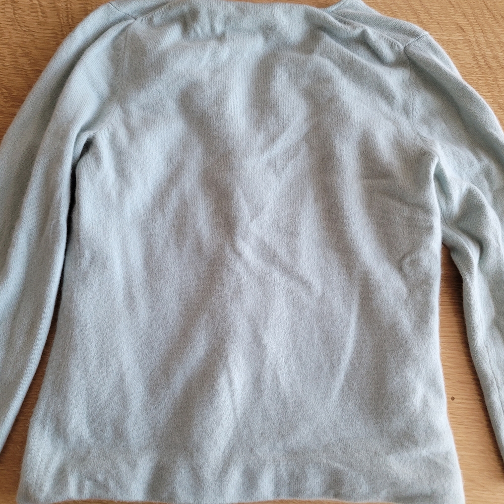 Sigrid Olsen Light Blue Cashmere And Silk Cardigan XS - Picture 3 of 15